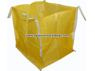 ประเทศจีน ถุง PP สีเหลืองสำหรับแร่ / Durable ทอ Polypropylene FIBC Big Jumbo Bag ผู้ผลิต