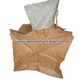ประเทศจีน Moister Proof กระเป๋าใส่ถุง PP ขนาดใหญ่สีน้ำตาล / ถุงจัมโบ้สำหรับบรรจุทรายหรือปูนซีเมนต์ ผู้ผลิต